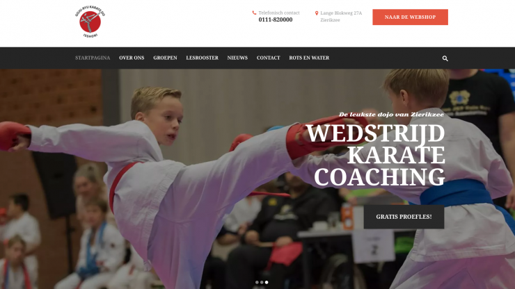 Nieuwe website voor ISSHONI Karate